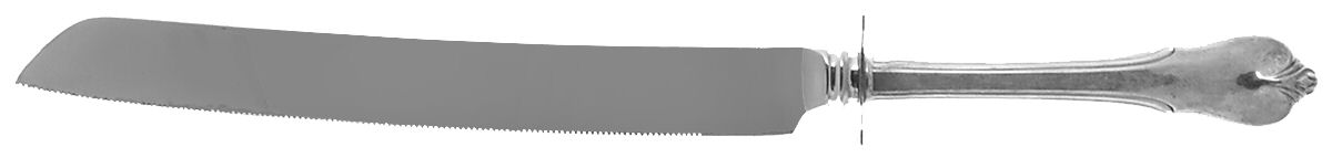 Grand Colonial (Sterling, 1942, No Monos) Cake Slicer with Stainless Blade by Wallace Silver-1