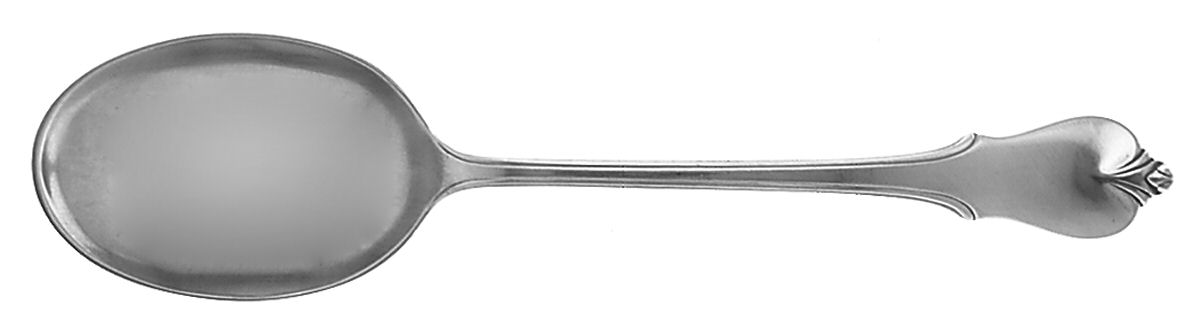 Grand Colonial (Sterling, 1942, No Monos) Solid Smooth Casserole Spoon by Wallace Silver-1