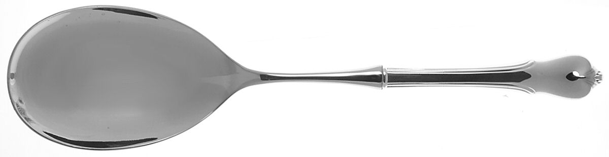 Grand Colonial (Sterling, 1942, No Monos) Salad Servng Spoon with Stainless Bowl by Wallace Silver-1