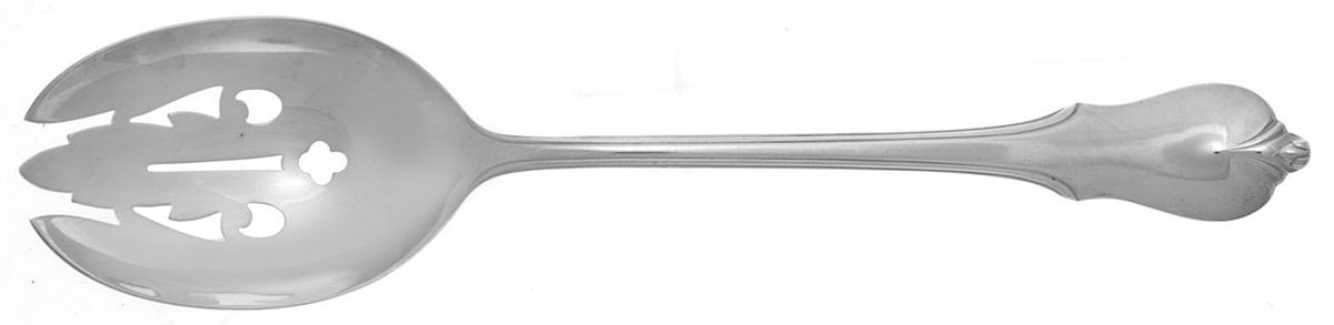 Grand Colonial (Sterling, 1942, No Monos) Pierced Tablespoon (Serving Spoon) by Wallace Silver-1