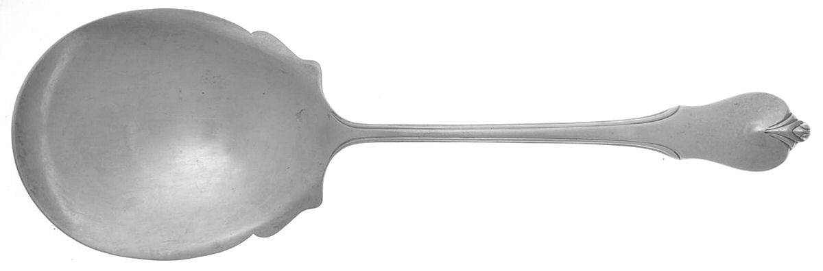 Grand Colonial (Sterling, 1942, No Monos) Solid Salad Serving Spoon by Wallace Silver-1