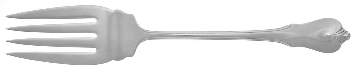 Grand Colonial (Sterling, 1942, No Monos) Medium Solid Cold Meat Serving Fork by Wallace Silver-1