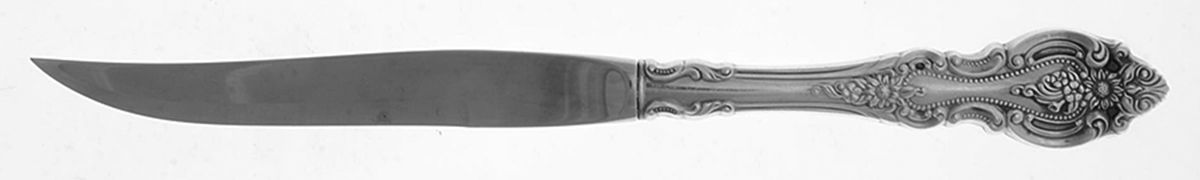Grand Victorian (Sterling, 1973) Individual Steak Knife w/Bevel Blade by Wallace Silver-1