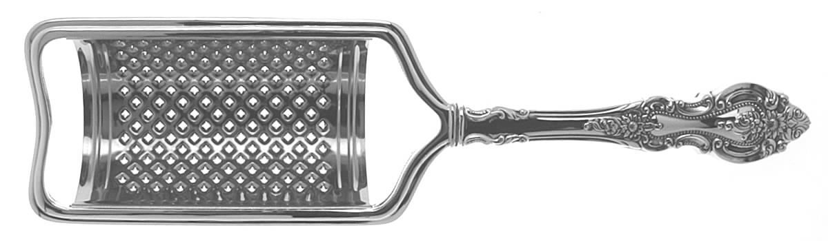 Grand Victorian (Sterling, 1973) Cheese Grater with Hollow Handle, Stainless Grater by Wallace Silver-1