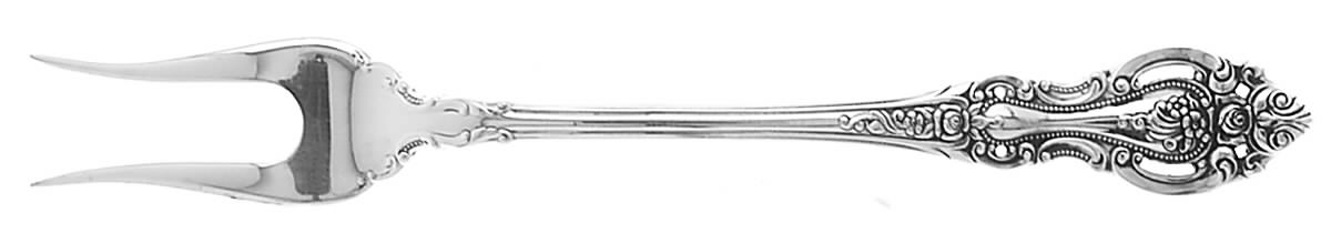 Grand Victorian (Sterling, 1973) Short Handle Pickle/Olive Fork by Wallace Silver-1