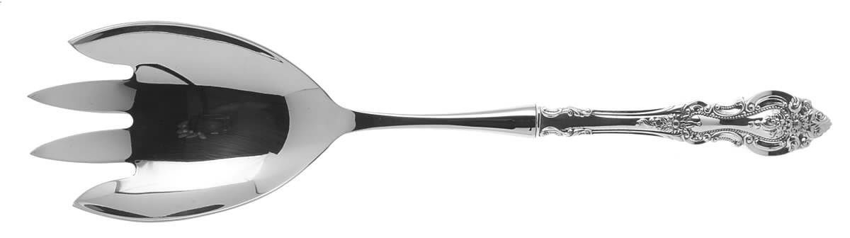 Grand Victorian (Sterling, 1973) Salad Serving Fork with Stainless Prongs by Wallace Silver-1