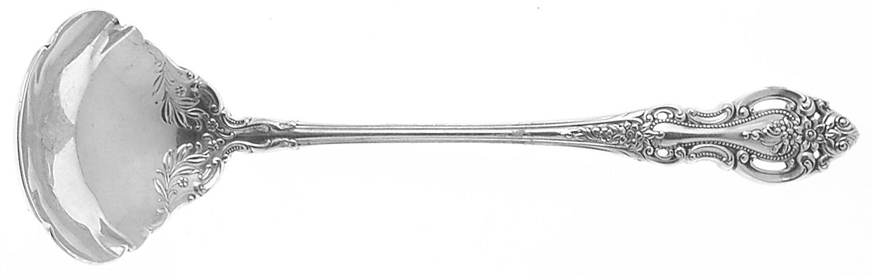 Grand Victorian (Sterling, 1973) Solid Piece Cream Ladle by Wallace Silver-1