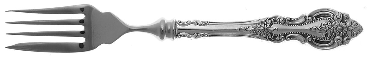 Grand Victorian (Sterling, 1973) Individual Hollow Fish Fork, Stainless Tines by Wallace Silver-1