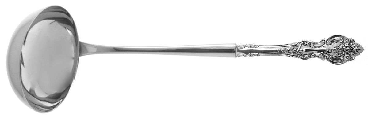 Grand Victorian (Sterling, 1973) Soup Ladle with Stainless Bowl by Wallace Silver-1