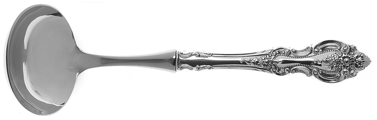 Grand Victorian (Sterling, 1973) Hollow Handle Gravy Ladle with Stainless Bowl by Wallace Silver-1