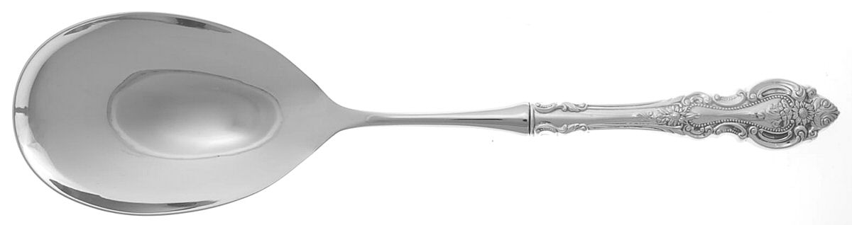 Grand Victorian (Sterling, 1973) Salad Servng Spoon with Stainless Bowl by Wallace Silver-1