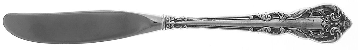 Grande Venetian (Sterling, 1976) Modern Hollow Butter Spreader (Stainless) by Wallace Silver-1