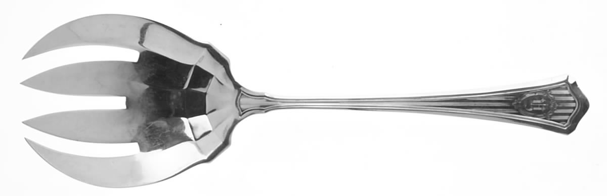 Hamilton (Sterling, 1911, No Monograms) Solid Salad Serving Fork by Wallace Silver-1