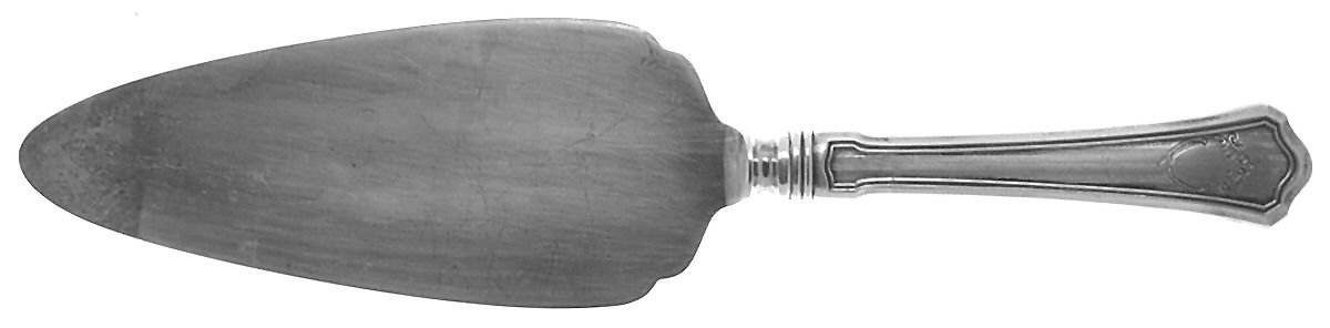 Hamilton (Sterling, 1911, No Monograms) Pie Server with Silverplate Blade by Wallace Silver-1