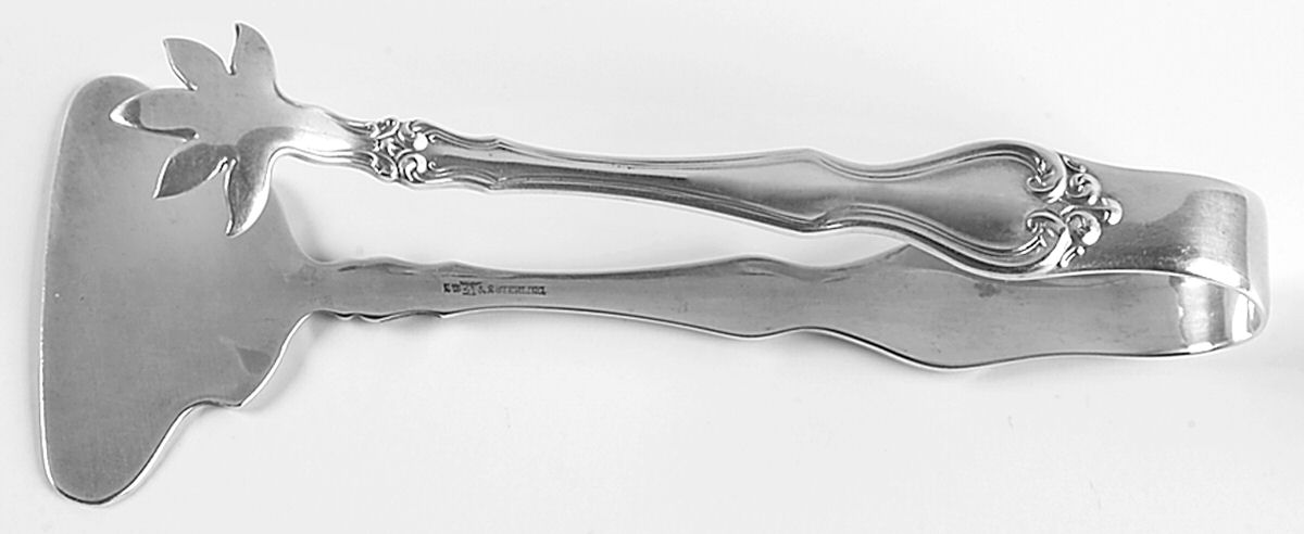 Hampton (Sterling, 1904) Large Solid Sandwich Tongs by Wallace Silver-1