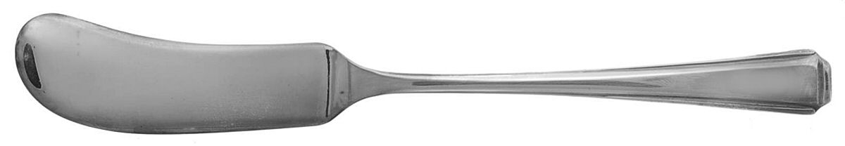 Harley (Silverplate) Flat Handle Butter Spreader by Wallace Silver-1