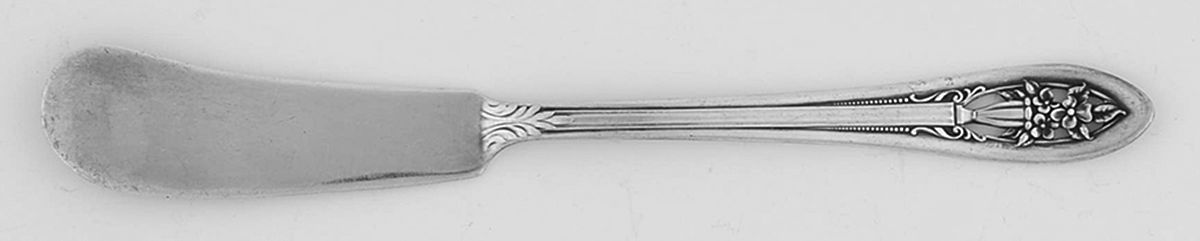 Hollywood I (Silverplate, 1937) Flat Handle Butter Spreader by Wallace Silver-1