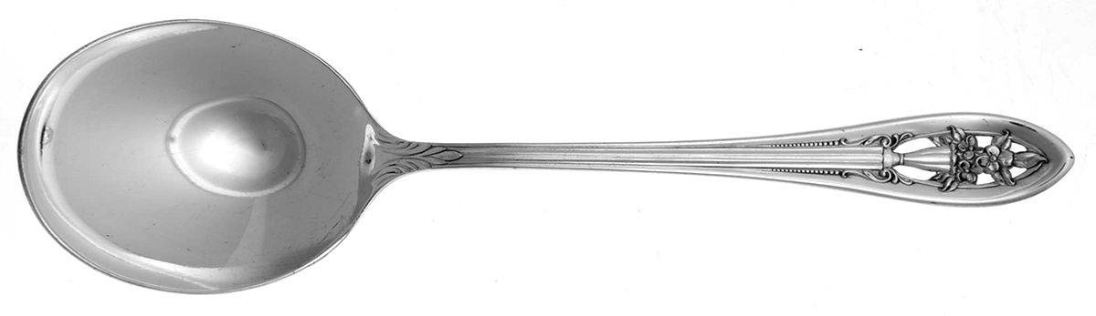 Hollywood I (Silverplate, 1937) Round Bowl Soup Spoon (Bouillon) by Wallace Silver-1