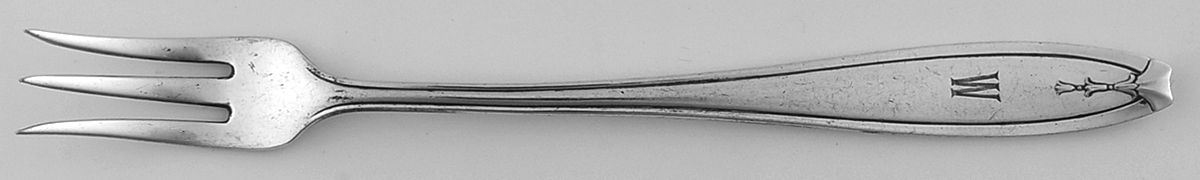 Hostess (Silverplate, 1920) Monogram Cocktail/Seafood Fork by Wallace Silver-1