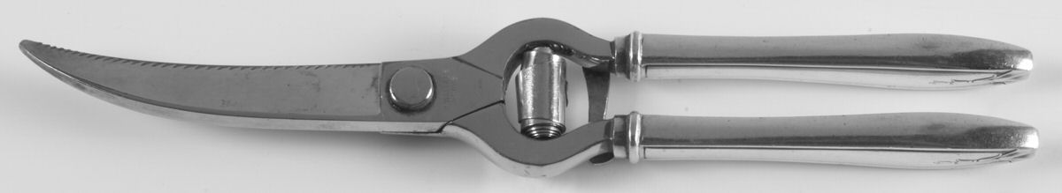 Hostess (Silverplate, 1920) Poultry Shears with Stainless Blades by Wallace Silver-1