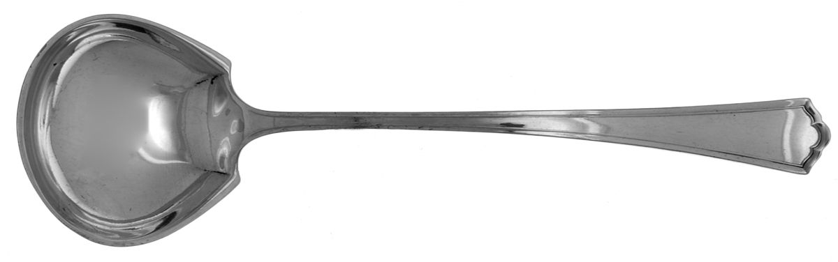 Hudson (Silverplate, 1917) Solid Piece Cream Ladle by Wallace Silver-1
