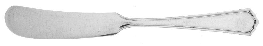 Hudson (Silverplate, 1917) Flat Handle Butter Spreader by Wallace Silver-1