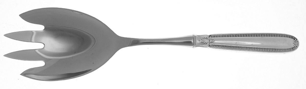Impero (Sterling) Salad Serving Fork with Stainless Prongs by Wallace Silver-1