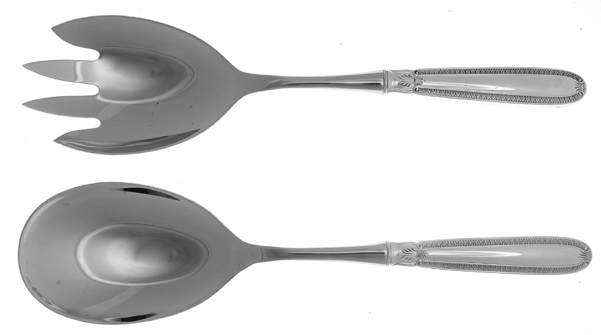 Impero (Sterling) 2 Pc Salad Set with Stainless Bowl by Wallace Silver-1