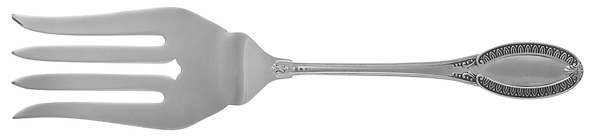 Impero (Sterling) Large Solid Cold Meat Serving Fork by Wallace Silver-1