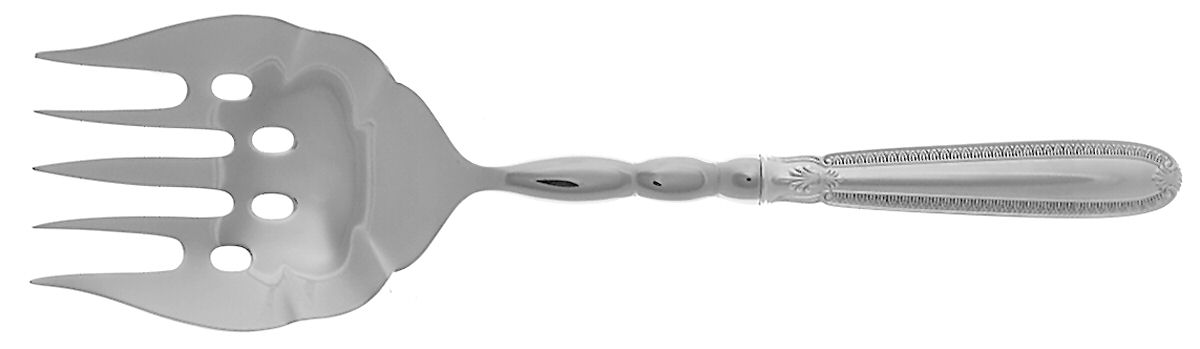 Impero (Sterling) Large Oversize Stainless Cold Meat Serving Fork by Wallace Silver-1