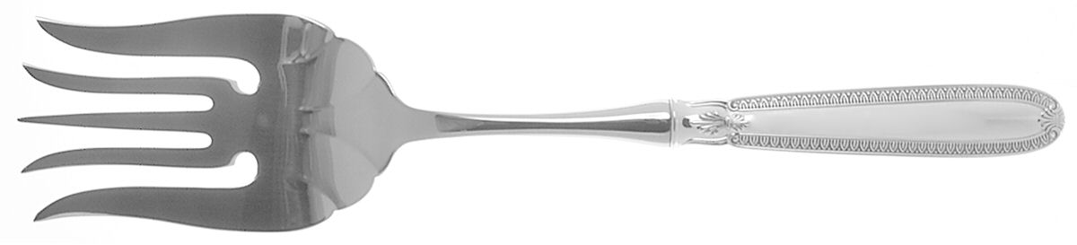 Impero (Sterling) Large Stainless-Tine Cold Meat Serving Fork by Wallace Silver-1