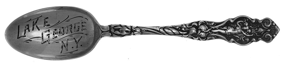 Irian (Sterling, 1902, No Monograms) Souvenir Spoon (Five O'Clock Spoon) by Wallace Silver-1