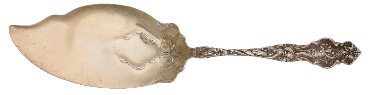 Irian (Sterling, 1902, No Monograms) Large Solid Fish Serving Knife by Wallace Silver-1