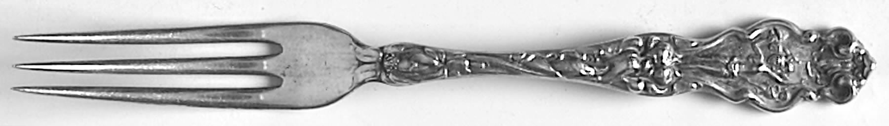 Irian (Sterling, 1902, No Monograms) Strawberry Fork by Wallace Silver-1