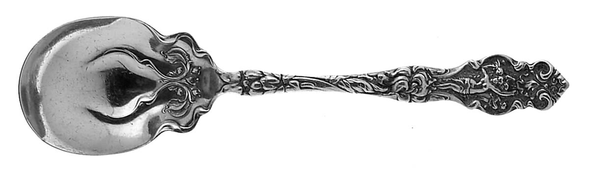 Irian (Sterling, 1902, No Monograms) Sugar Spoon by Wallace Silver-1