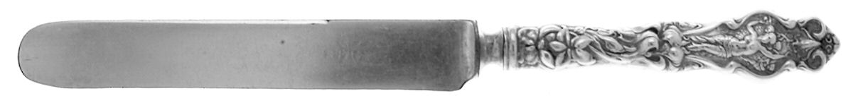 Irian (Sterling, 1902, No Monograms) Old French Hollow Knife with Bolster by Wallace Silver-1