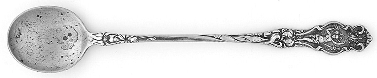 Irian (Sterling, 1902, No Monograms) Long Handle Chocolate Muddler Spoon by Wallace Silver-1