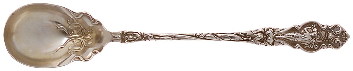 Irian (Sterling, 1902, No Monograms) Large Horseradish Serving Spoon by Wallace Silver-1
