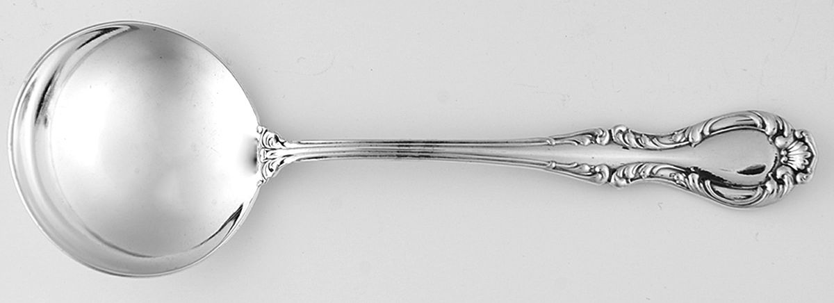 Joan (Silverplate, 1896) Round Bowl Soup Spoon (Bouillon) by Wallace Silver-1