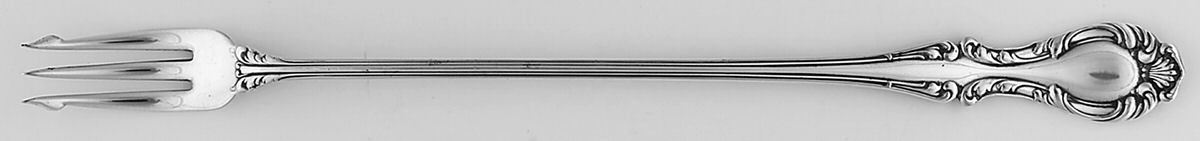 Joan (Silverplate, 1896) Long Handle Pickle/Olive Fork by Wallace Silver-1