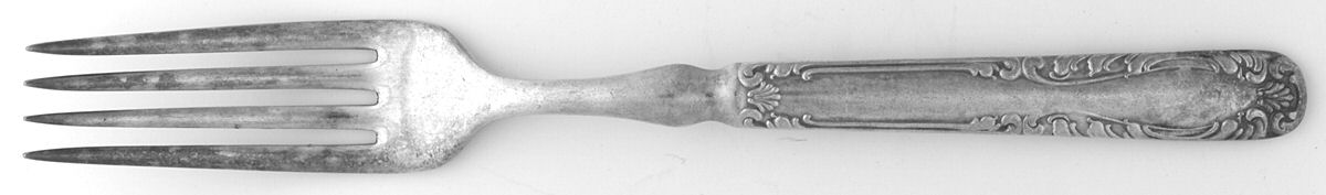 Joan (Silverplate, 1896) Indented Solid Handled Fork by Wallace Silver-1