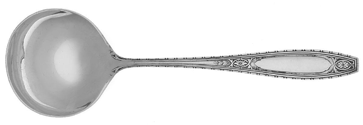 Juliet (Sterling, 1924, No Monograms) Round Bowl Soup Spoon (Bouillon) by Wallace Silver-1