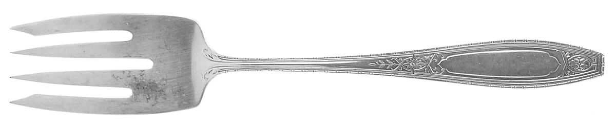 Juliet (Sterling, 1924, No Monograms) Small Solid Cold Meat Serving Fork by Wallace Silver-1