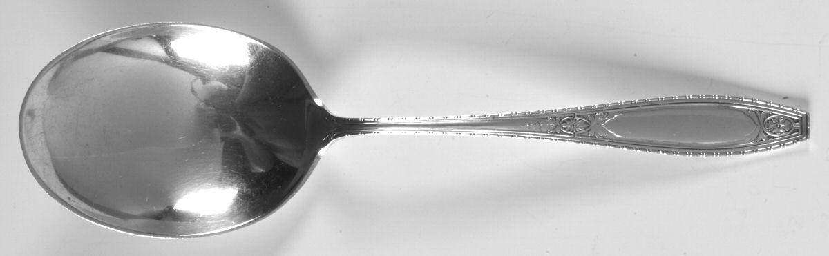 Juliet (Sterling, 1924, No Monograms) Small Solid Berry/Casserole Spoon by Wallace Silver-1