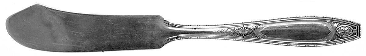 Juliet (Sterling, 1924, No Monograms) Flat Handle Butter Spreader by Wallace Silver-1