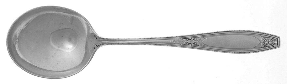 Juliet (Sterling, 1924, No Monograms) Round Bowl Soup Spoon (Gumbo) by Wallace Silver-1