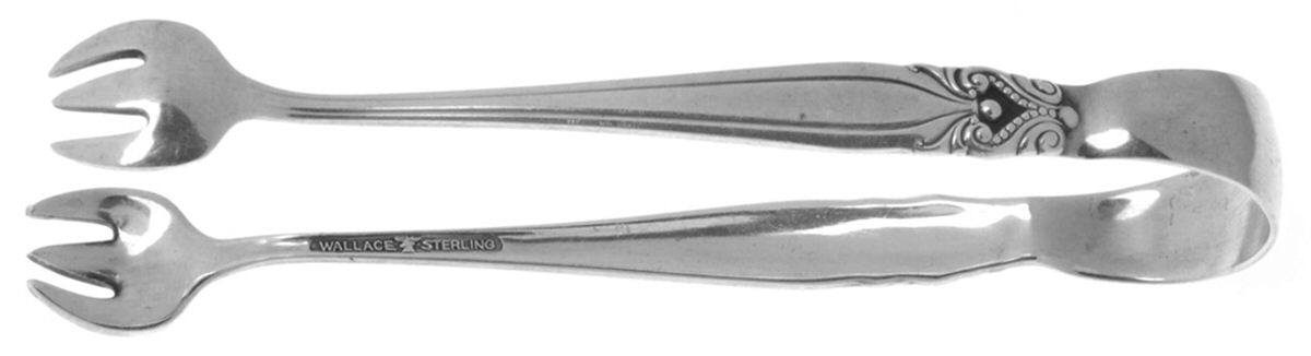King Christian (Sterling, 1940, No Monograms) Sugar Tongs by Wallace Silver-1