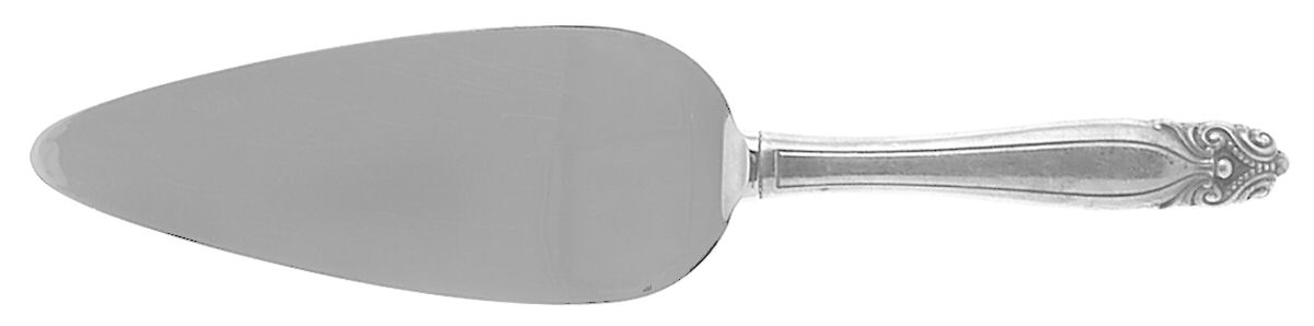 King Christian (Sterling, 1940, No Monograms) Pie Server with Stainless Blade by Wallace Silver-1