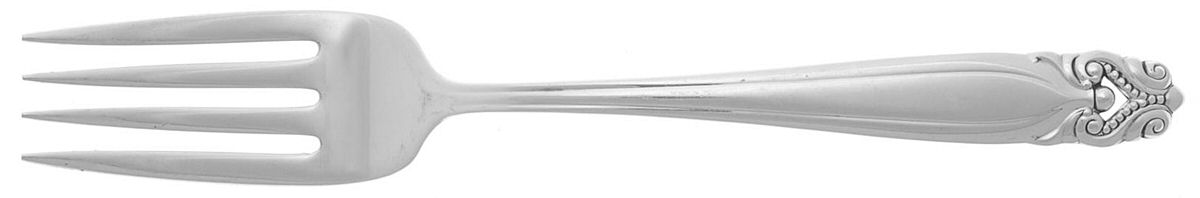 King Christian (Sterling, 1940, No Monograms) Individual Salad Fork by Wallace Silver-1