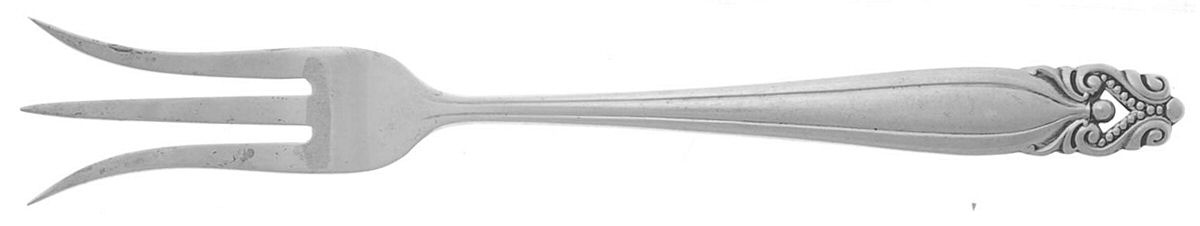 King Christian (Sterling, 1940, No Monograms) Lemon Fork by Wallace Silver-1